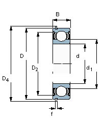SKF* 6305-2ZNR 轴承